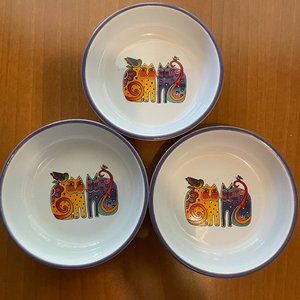 Laurel Burch cat bowls
